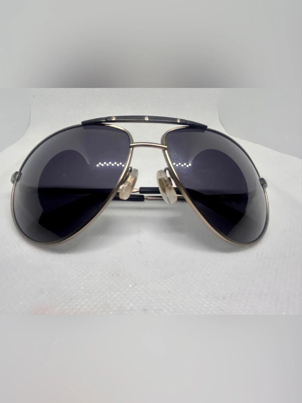 Men's Aviator Sunglasses in Black and bronze accents- Classic Pilot Style